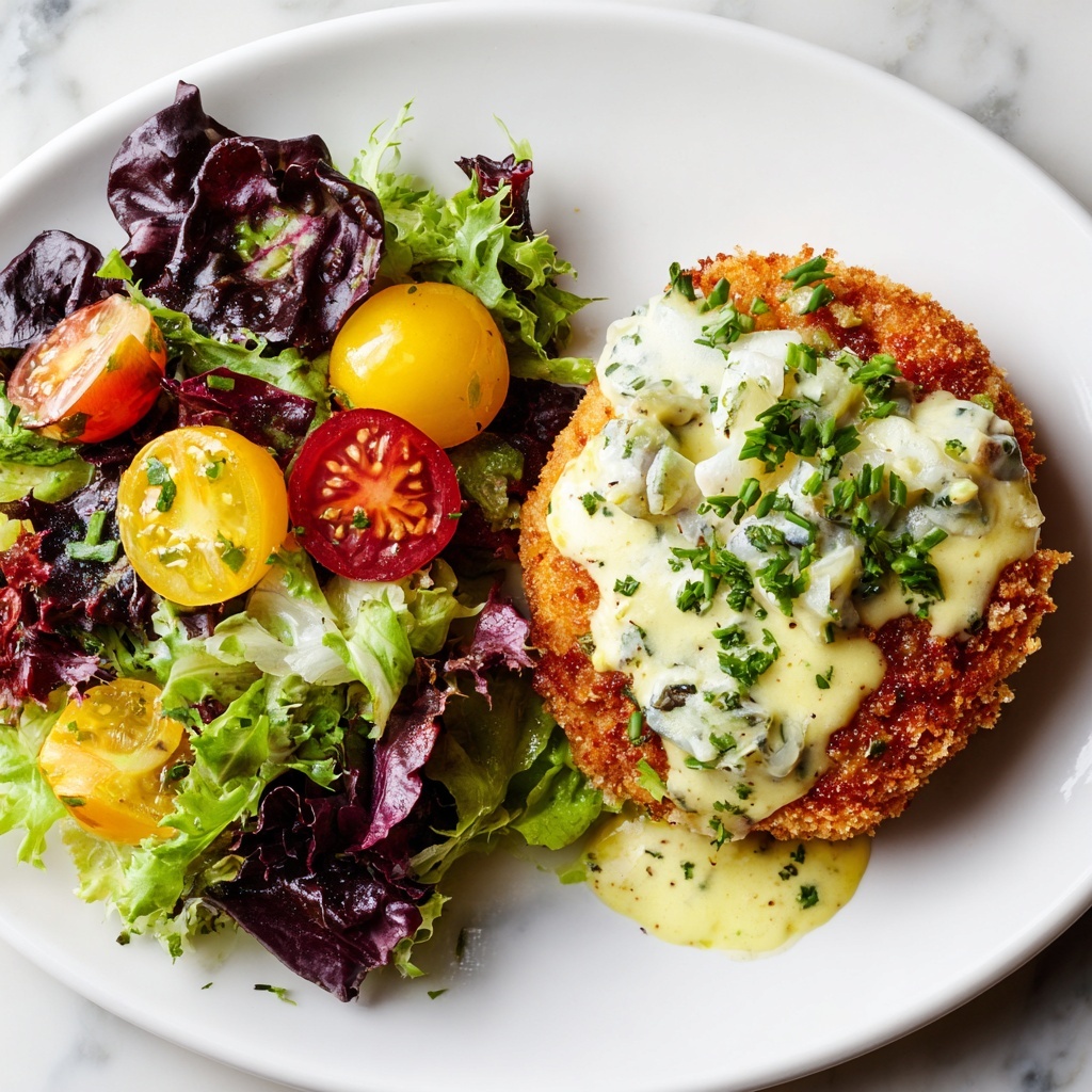 Pretzel Crusted Chicken with Cheddar Mustard Sauce Recipe - Recipe Image
