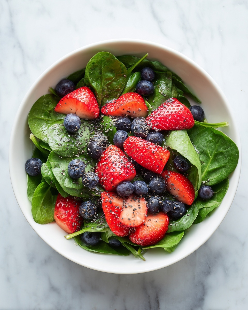 Strawberry and Spinach Salad with Poppy Seed Dressing Recipe - Recipe Image