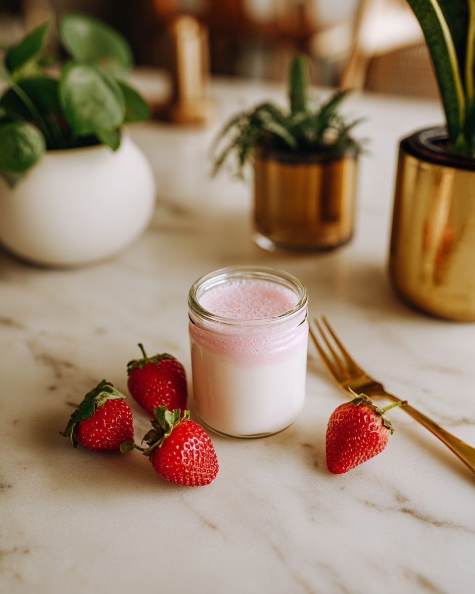 Homemade Strawberry Shortcake Coffee Creamer Recipe - Recipe Image