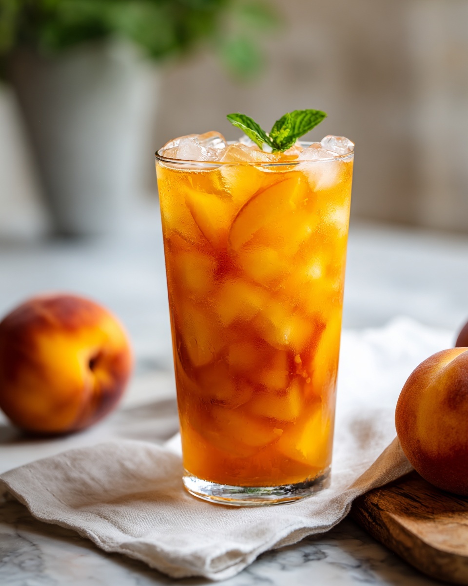 Peach Sweet Tea Recipe - Recipe Image