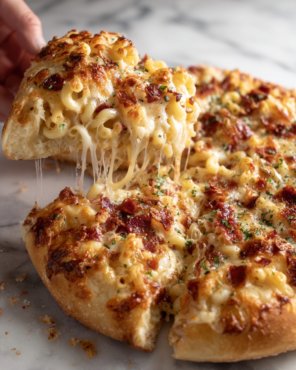 Macaroni and Cheese Pizza Recipe - Recipe Image