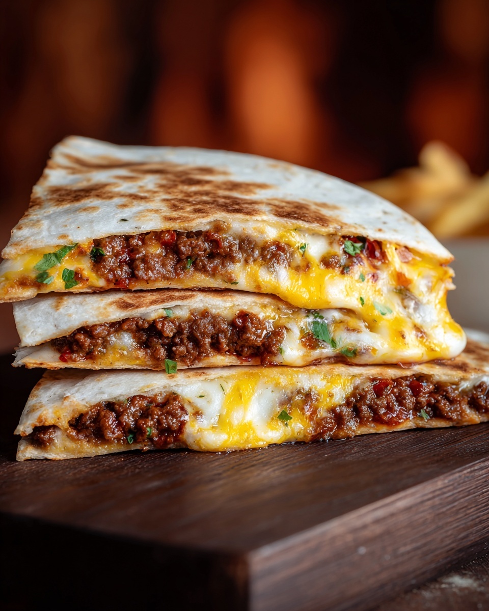 Quesadilla Burgers Recipe - Recipe Image