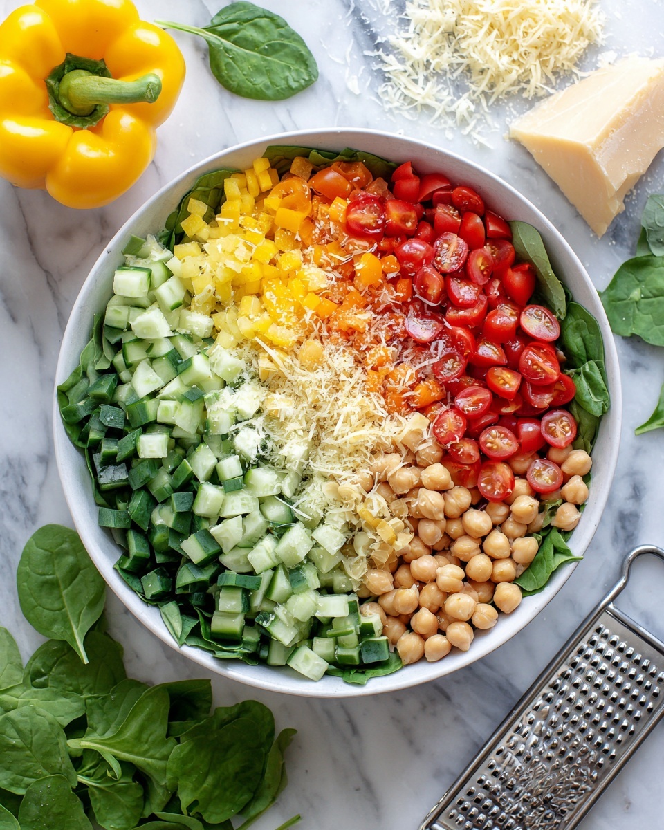 Colorful Summer Chickpea Salad Recipe - Recipe Image