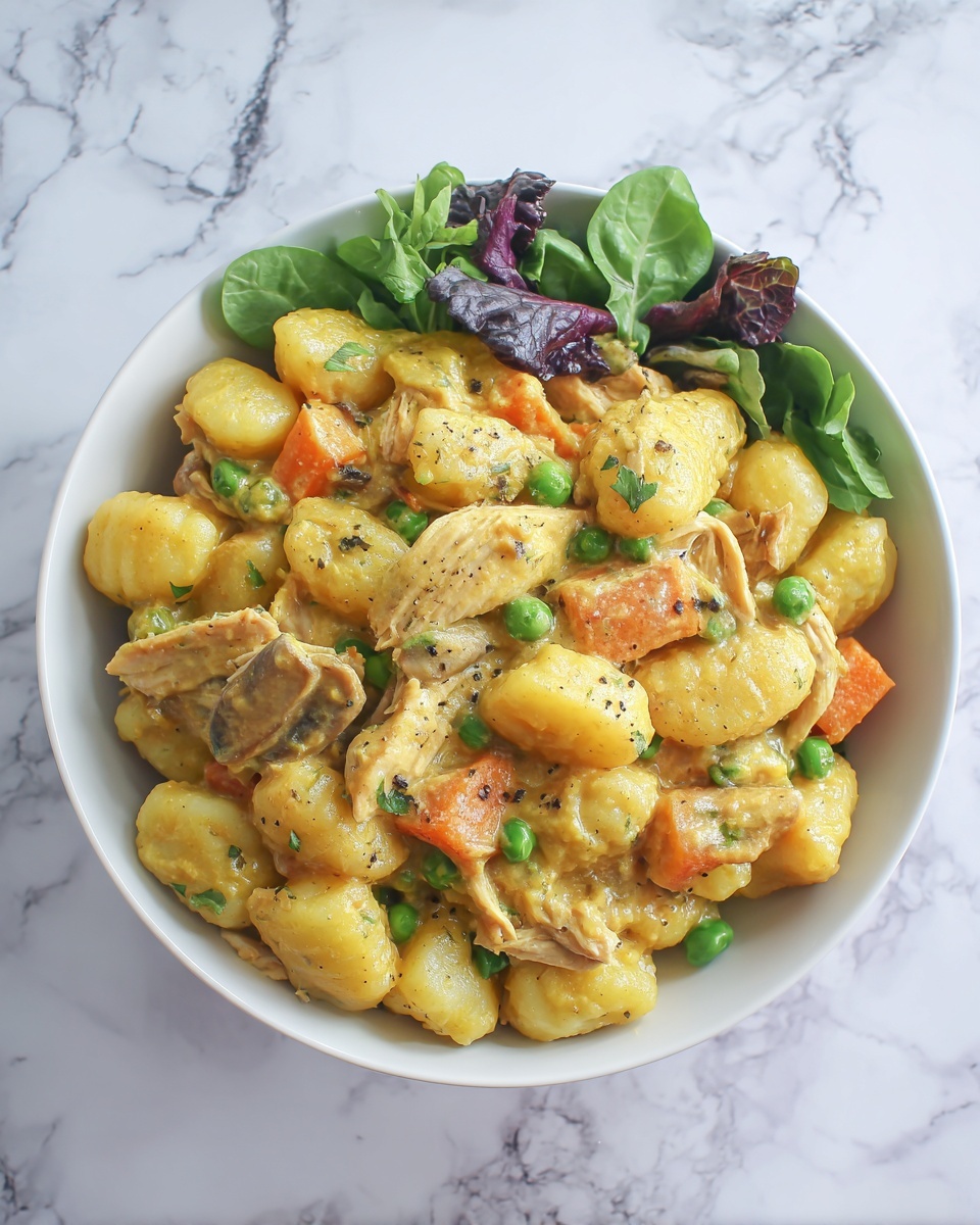 Creamy Chicken and Gnocchi Pot Pie Recipe - Recipe Image