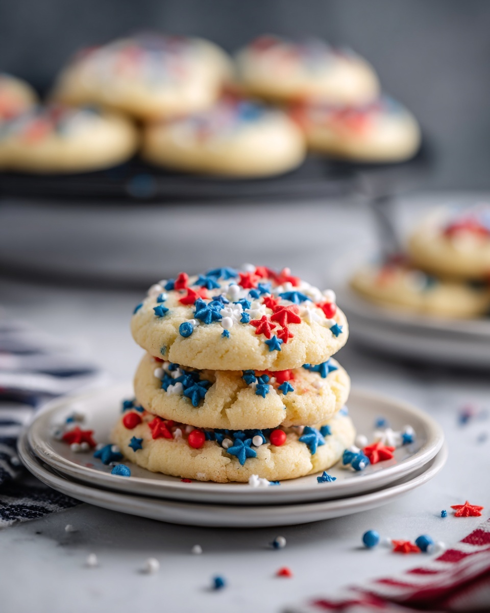 4th of July Marbled Cookies Recipe - Recipe Image