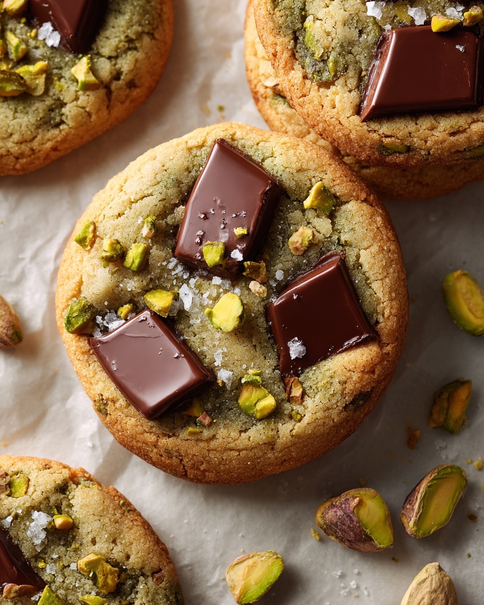 Pistachio Chocolate Chunk Cookies: The Ultimate Deliciousness Recipe - Recipe Image