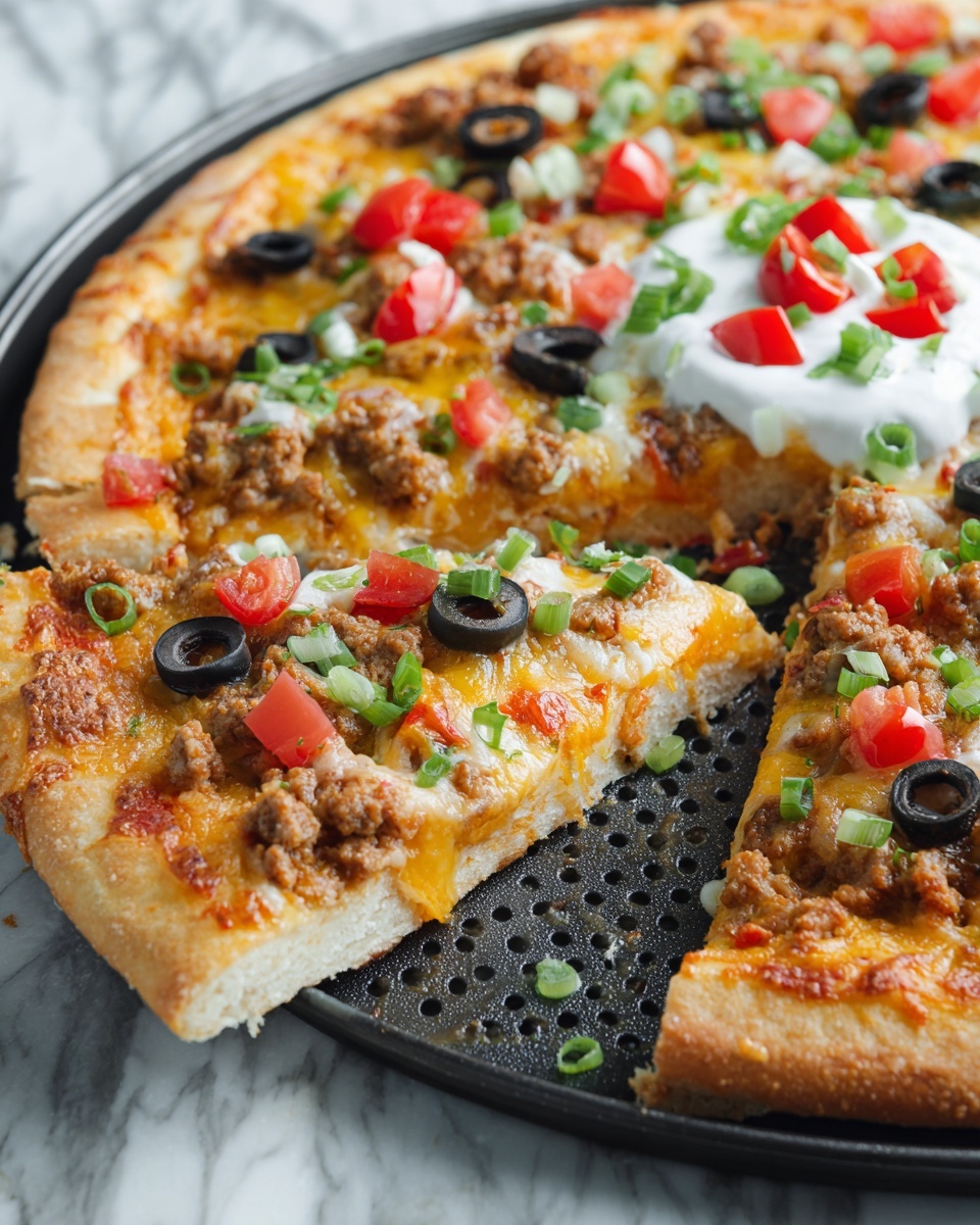 Taco Pizza Recipe - Recipe Image
