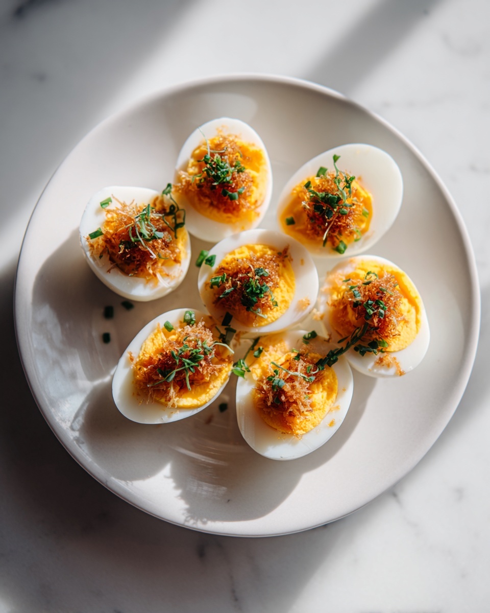 Tuna-Stuffed Deviled Eggs Recipe - Recipe Image