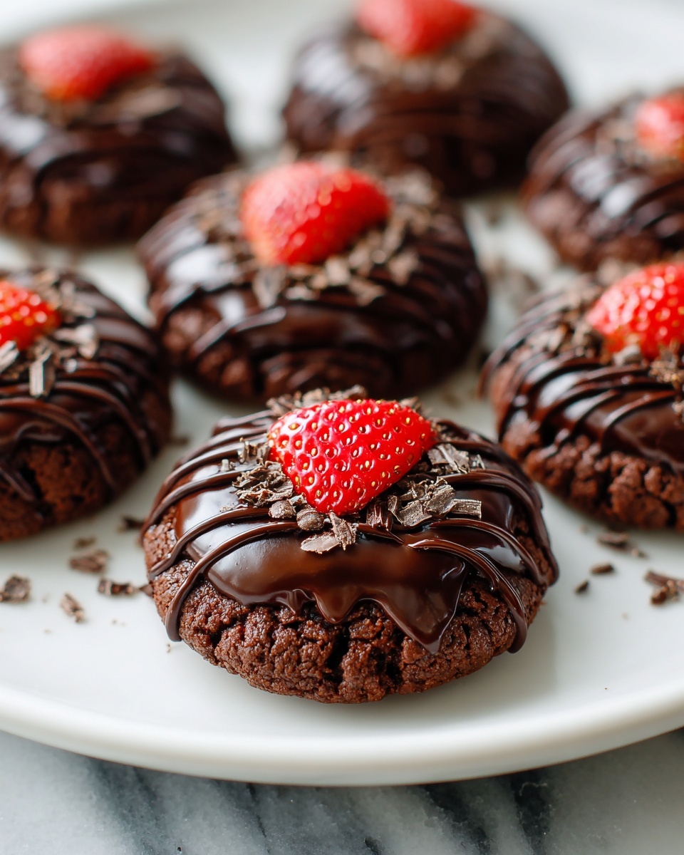 Chocolate Covered Strawberry Cookies Recipe - Recipe Image