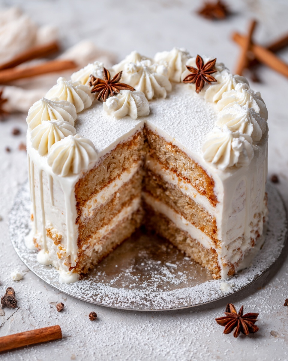 Chai Spice Layer Cake with Cream Cheese Frosting Recipe - Recipe Image