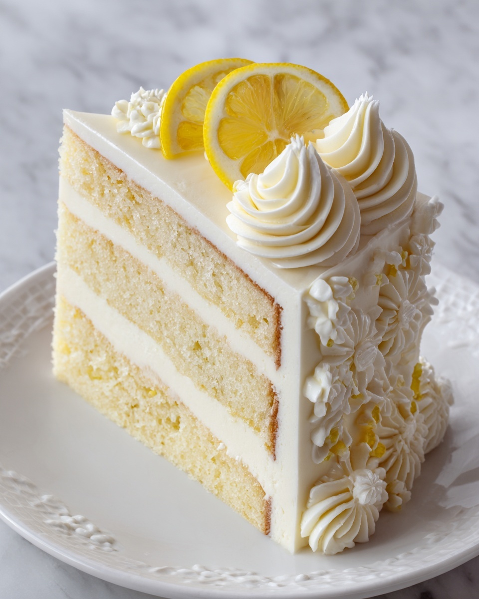 Italian Lemon Cream Cake Recipe - Recipe Image