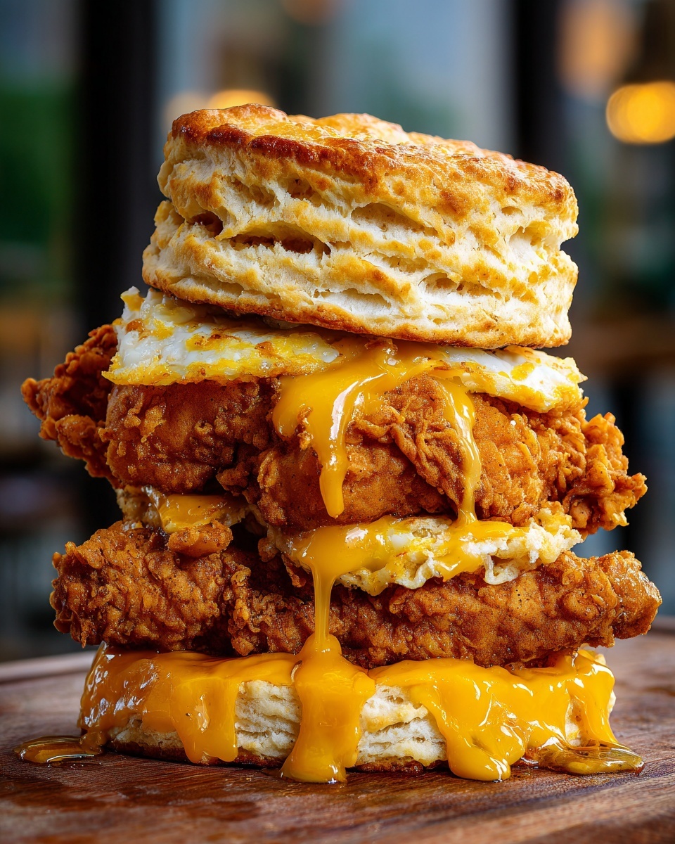 Buttermilk Biscuit Fried Chicken Sandwich Recipe - Recipe Image
