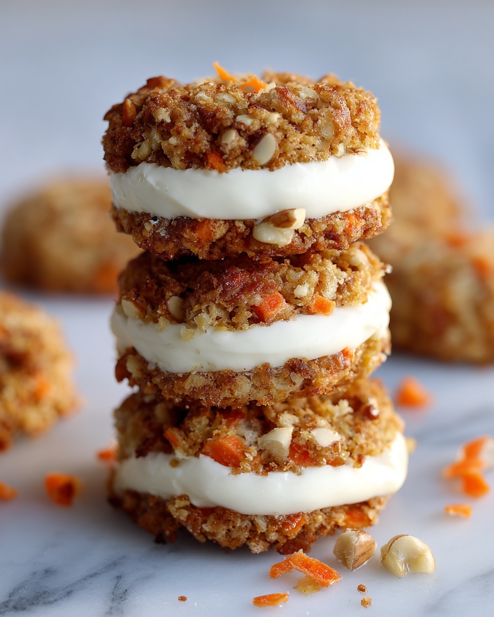 Carrot Cake Cookies Stuffed with Cream Cheese Recipe - Recipe Image
