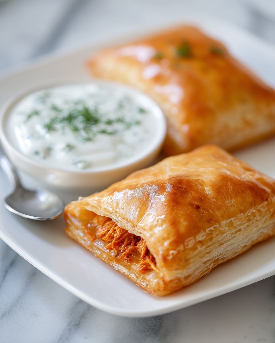 Buffalo Chicken Pastry Bites Recipe - Recipe Image