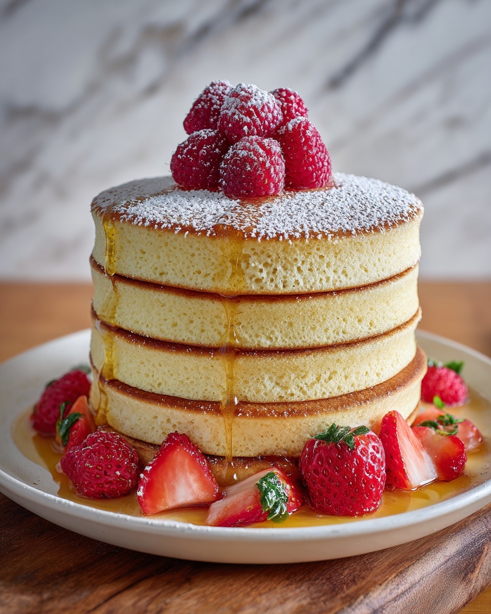 Fluffy Japanese Soufflé Pancakes Recipe - Recipe Image
