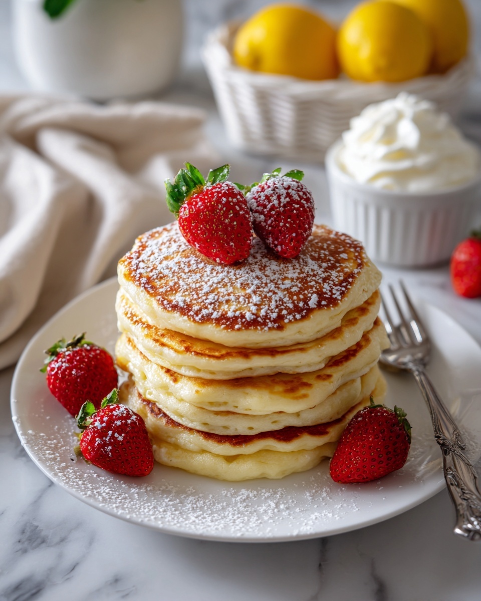 Cloud-like Lemon Soufflé Pancakes Recipe - Recipe Image