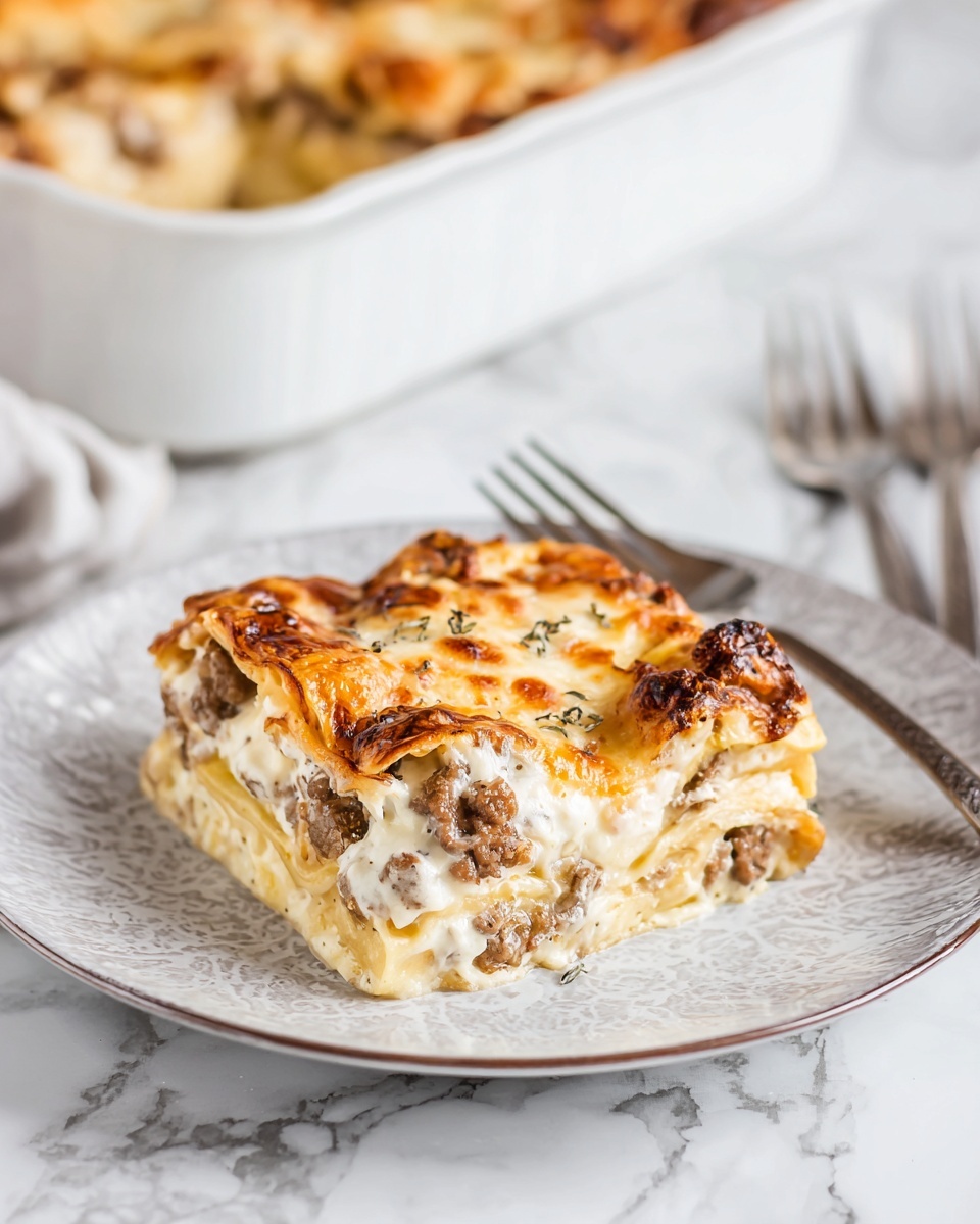 Biscuits and Gravy Casserole Recipe - Recipe Image