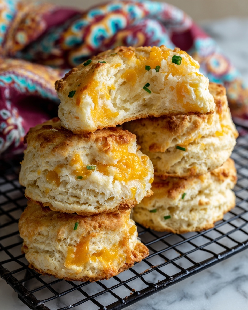 Cheddar Scallion Drop Biscuits Recipe - Recipe Image