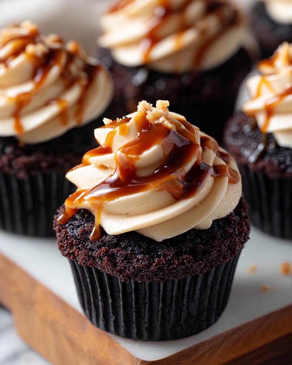 Sticky Toffee Cupcakes with Chocolate Topping Recipe - Recipe Image