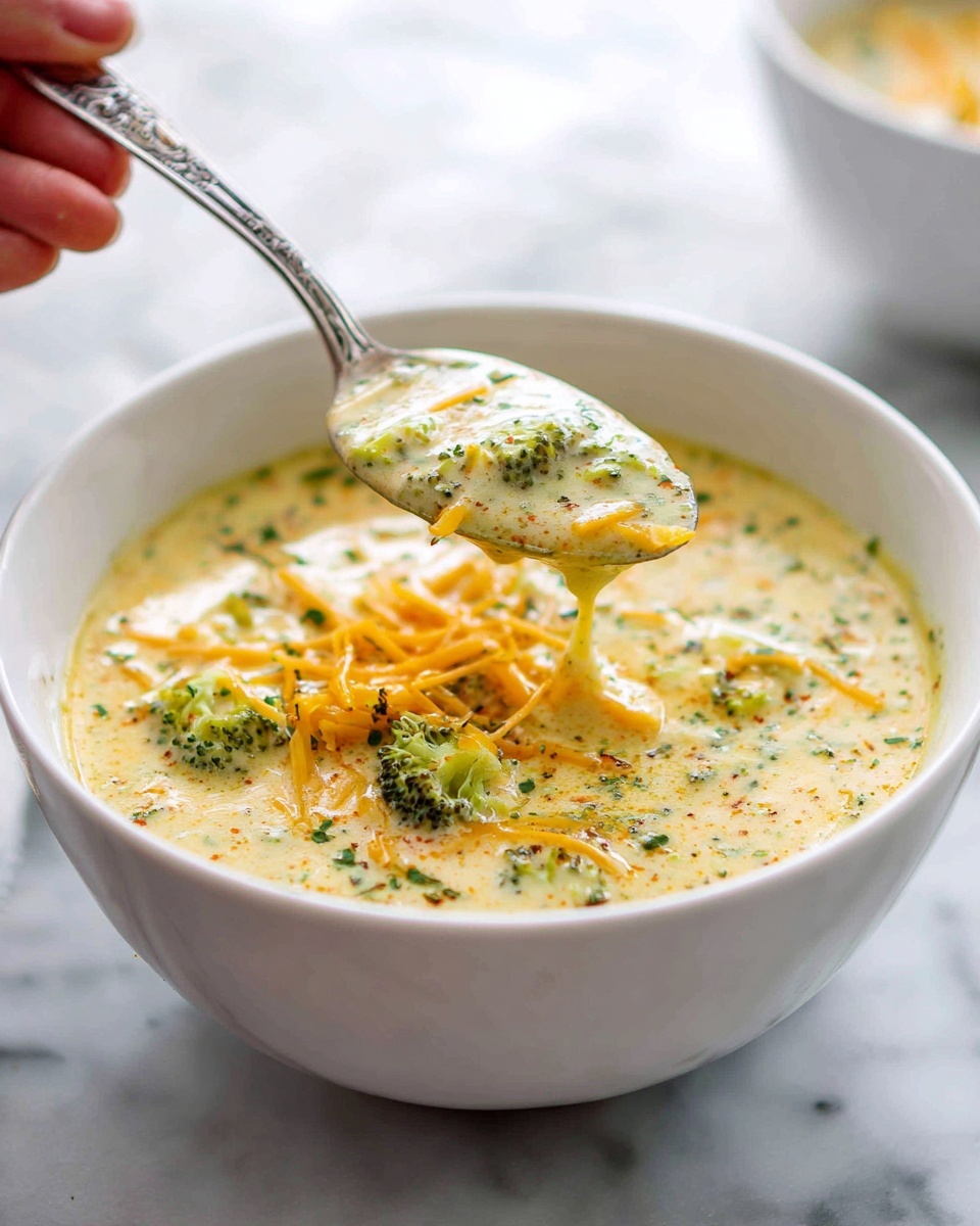 Creamy Broccoli Cheddar Soup Recipe - Recipe Image