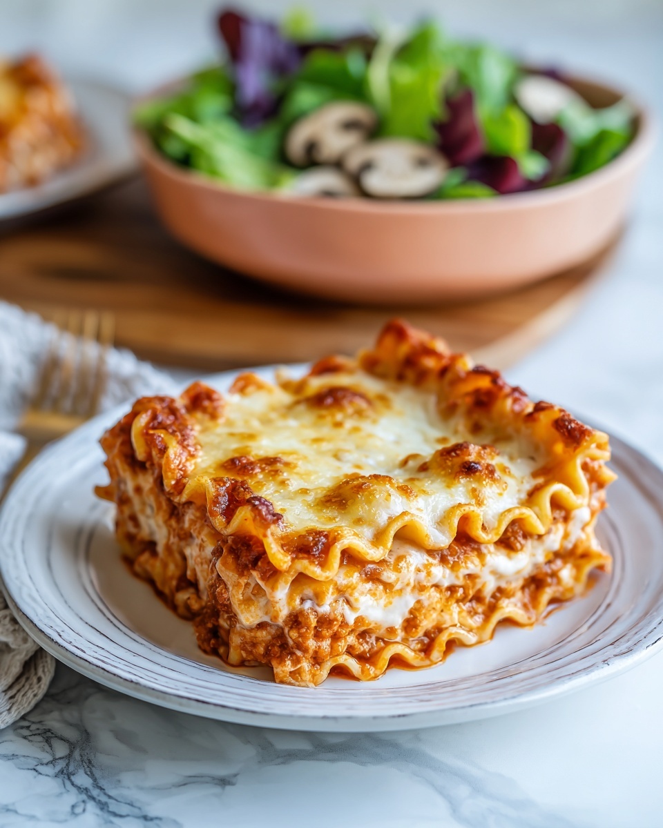 Famous Three Cheese Lasagna Recipe - Recipe Image