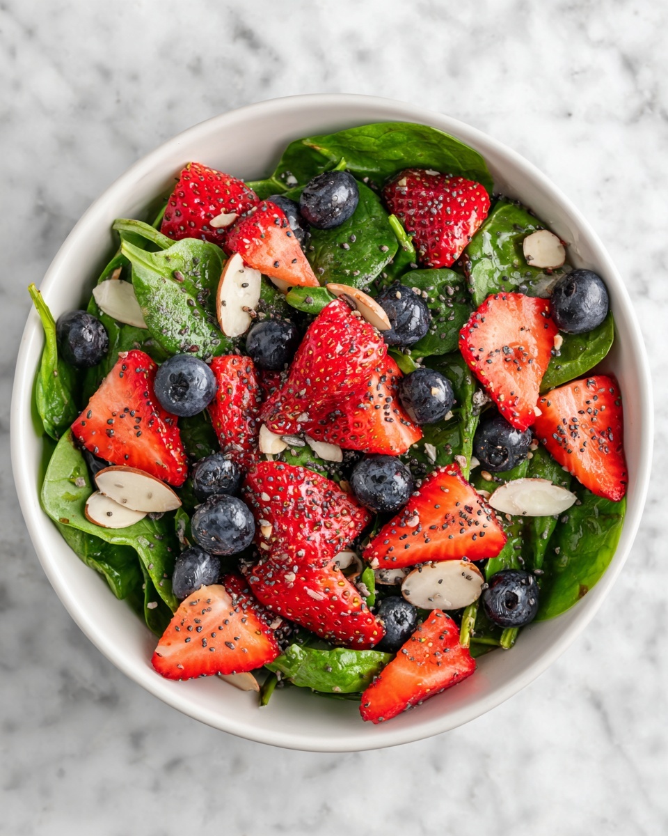 Strawberry and Spinach Salad with Poppy Seed Dressing Recipe - Recipe Image