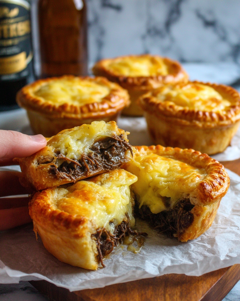 Brisket & Smoked Cheese Pies Recipe - Recipe Image