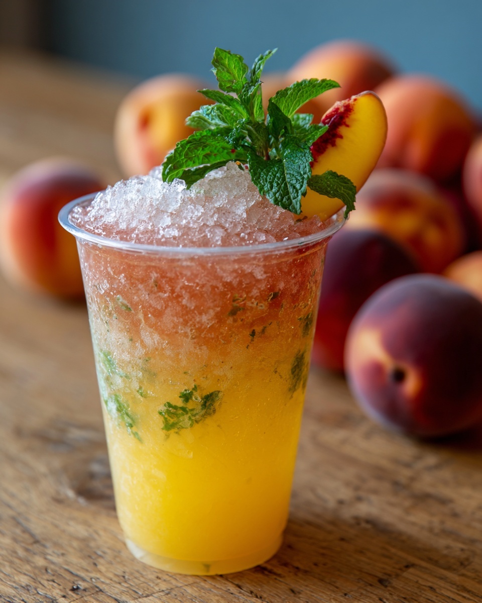 Fuzzy Peach Refresher Drink: The Ultimate Summer Cooler Recipe - Recipe Image