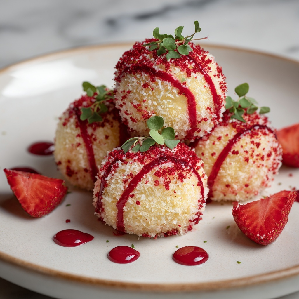 Strawberry Cheesecake Protein Balls: The Ultimate Healthy Snack Recipe - Recipe Image