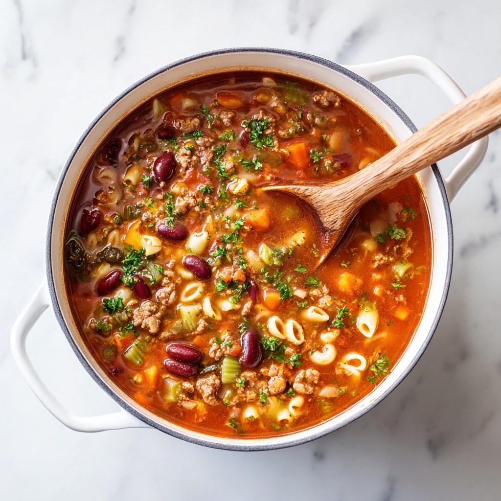 Pasta e Fagioli Soup {Olive Garden Copycat Recipe} Recipe - Recipe Image