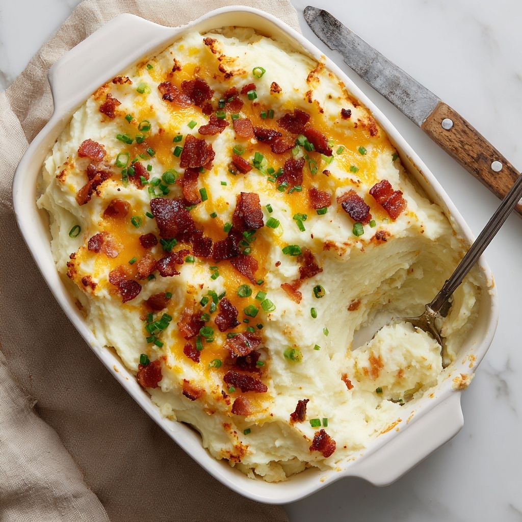 Loaded Mashed Potatoes Casserole Recipe - Recipe Image