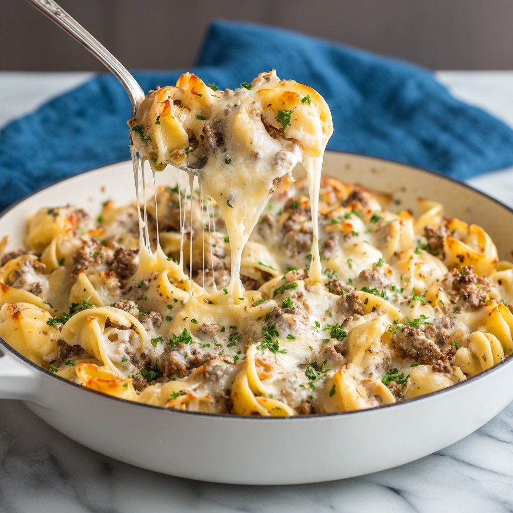 Philly Cheese Steak Casserole Recipe - Recipe Image