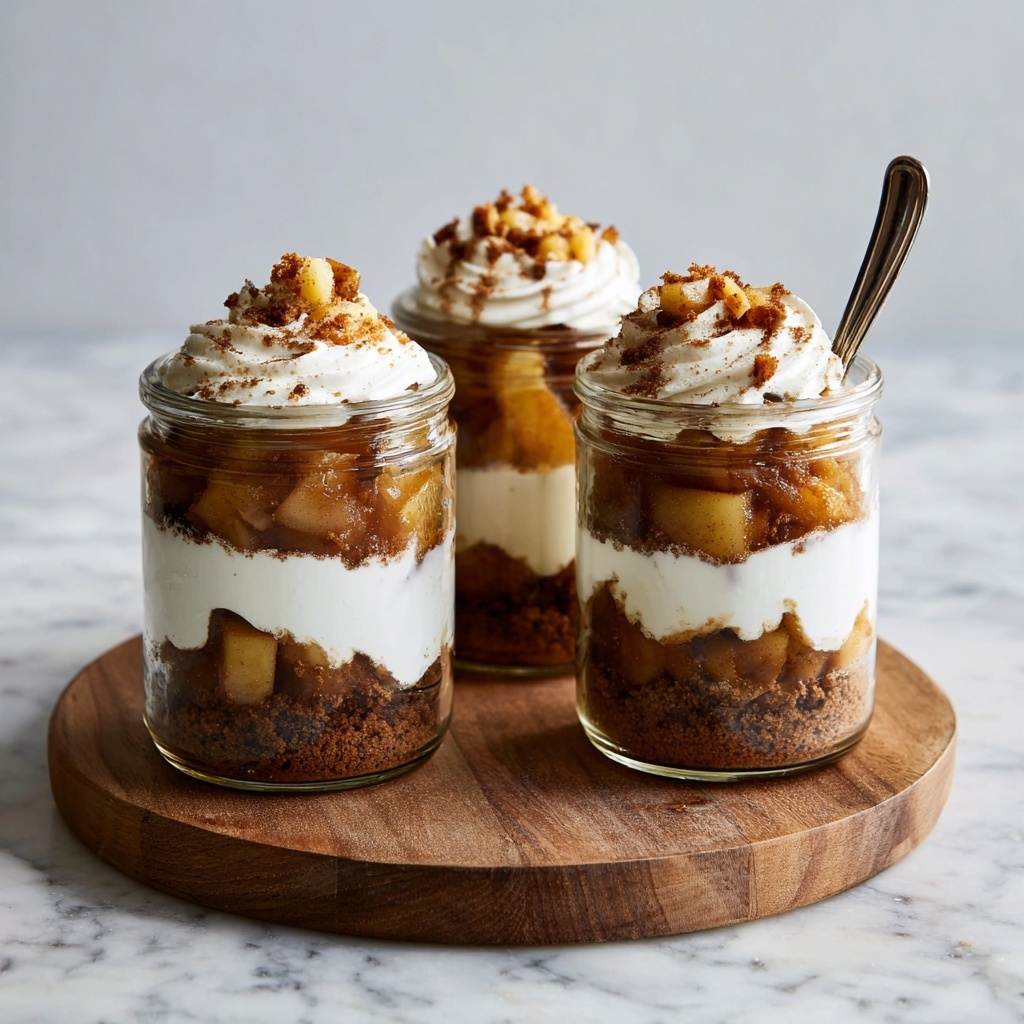 No-Bake Apple Cheesecake Jars Recipe - Recipe Image