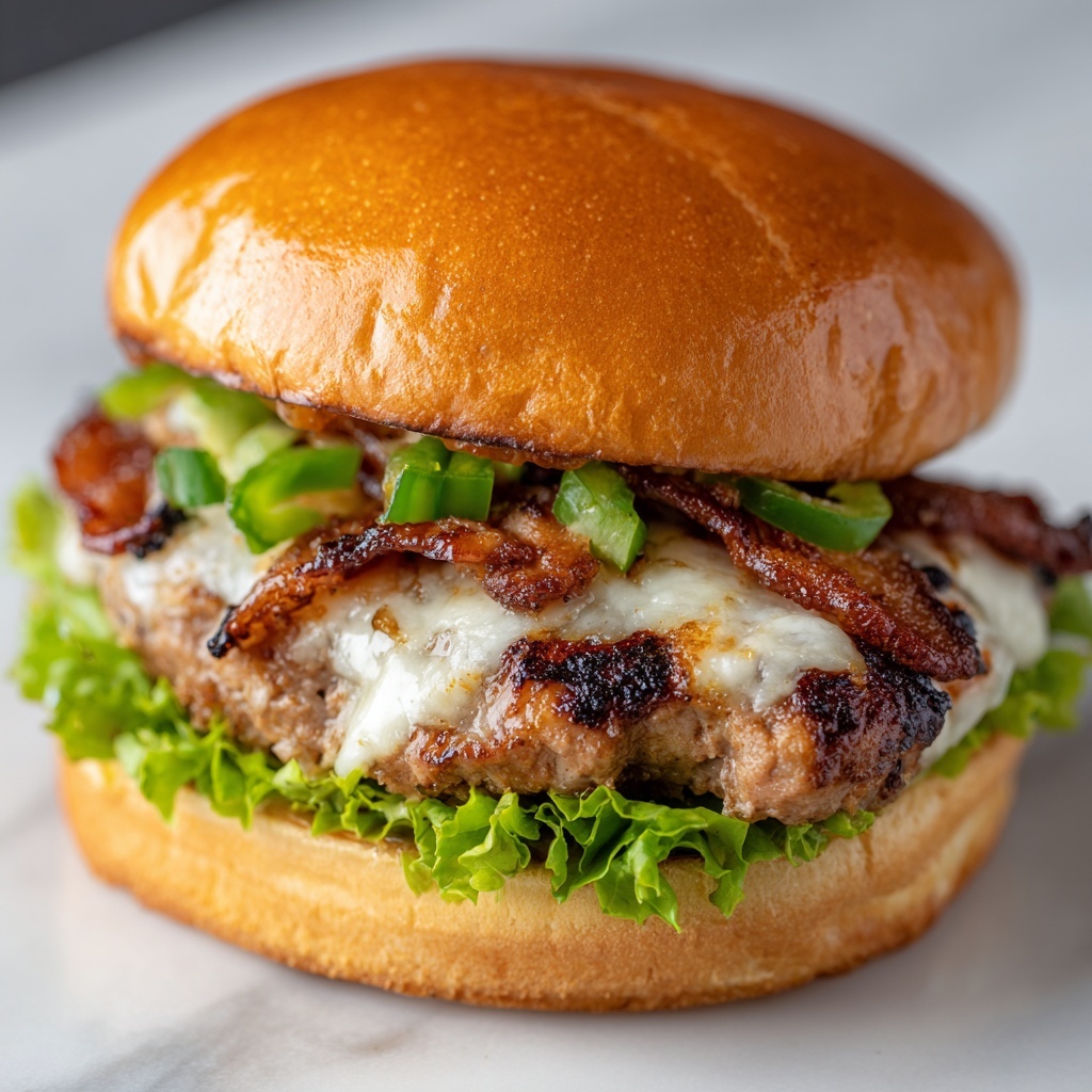 Philly Cheese Steak Burgers Recipe - Recipe Image