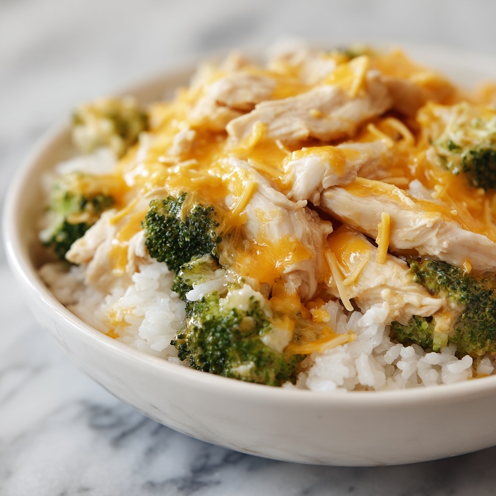 Crockpot Cheesy Chicken Broccoli Rice Recipe - Recipe Image