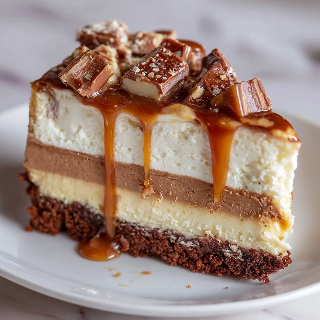 Caramel Brownie Cheesecake Recipe - Recipe Image