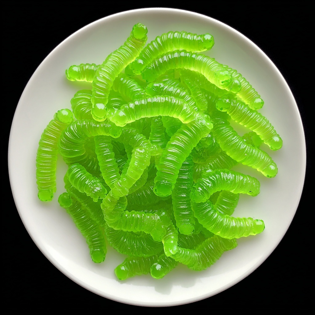 Dill Pickle Gummy Worms Recipe - Recipe Image