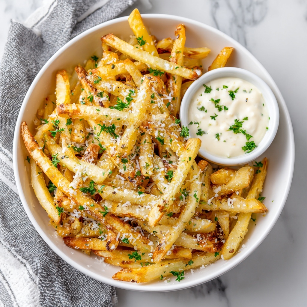 Crispy Baked Parmesan Garlic Fries Recipe - Recipe Image