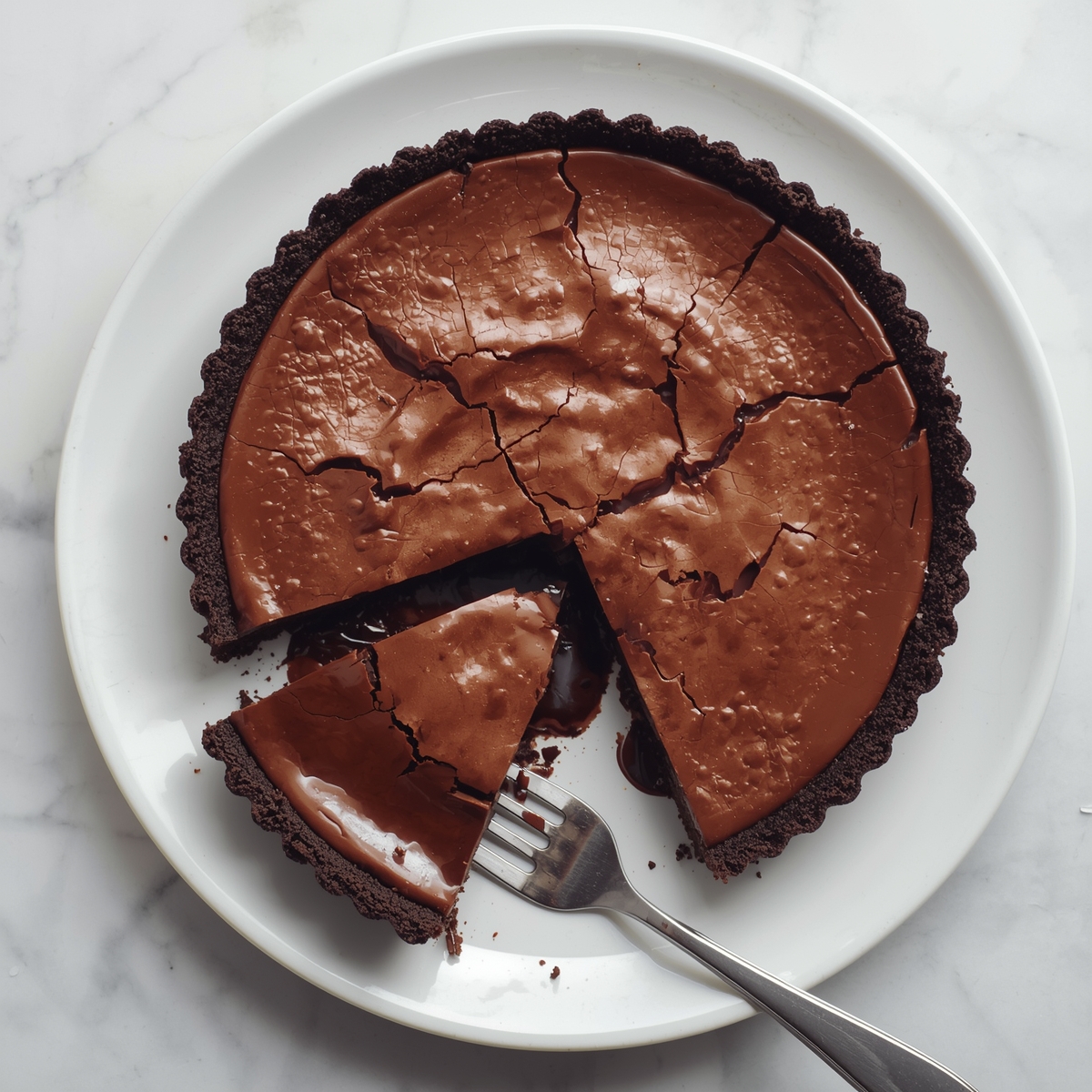 Gooey Brownie Pie Recipe - Recipe Image