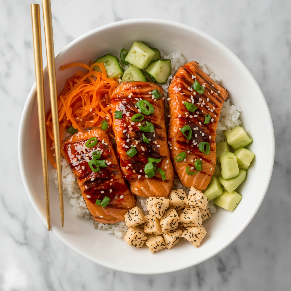 Crispy Salmon Bowls Recipe - Recipe Image