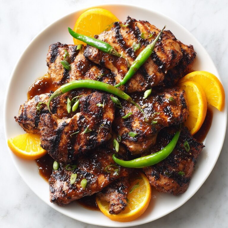 Blackened Chicken with Caramel Clementine Dressing Recipe