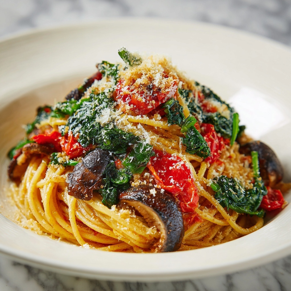 One-Pot Vegetarian Spaghetti Recipe - Recipe Image