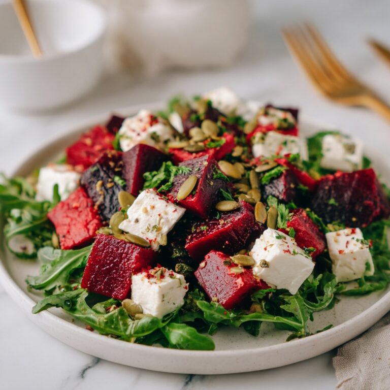 Beet Salad with Goat Cheese, Walnuts, and Balsamic Dressing Recipe