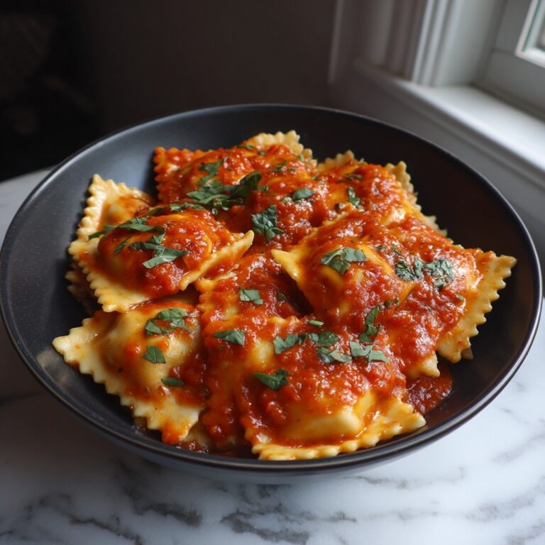 Easy Crockpot Ravioli Lasagna Recipe