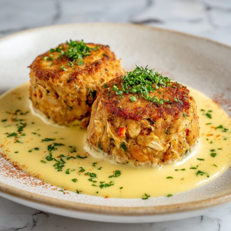 Cheddar Bay Crab Cakes with Lemon Butter Drizzle Recipe