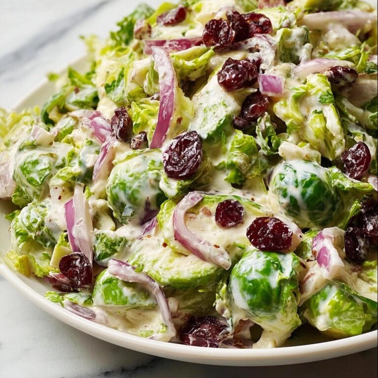 Creamy Brussels Sprouts Slaw Recipe