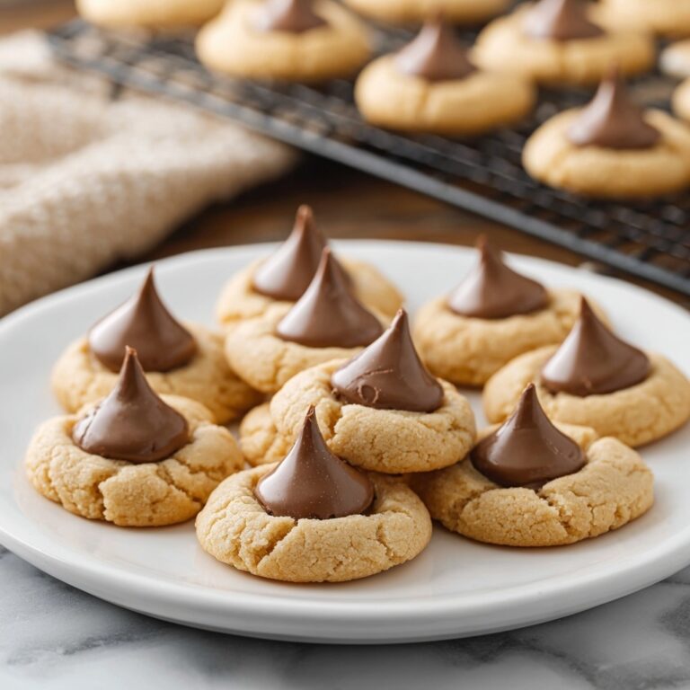 Homemade Peanut Butter Kiss Cookies Recipe