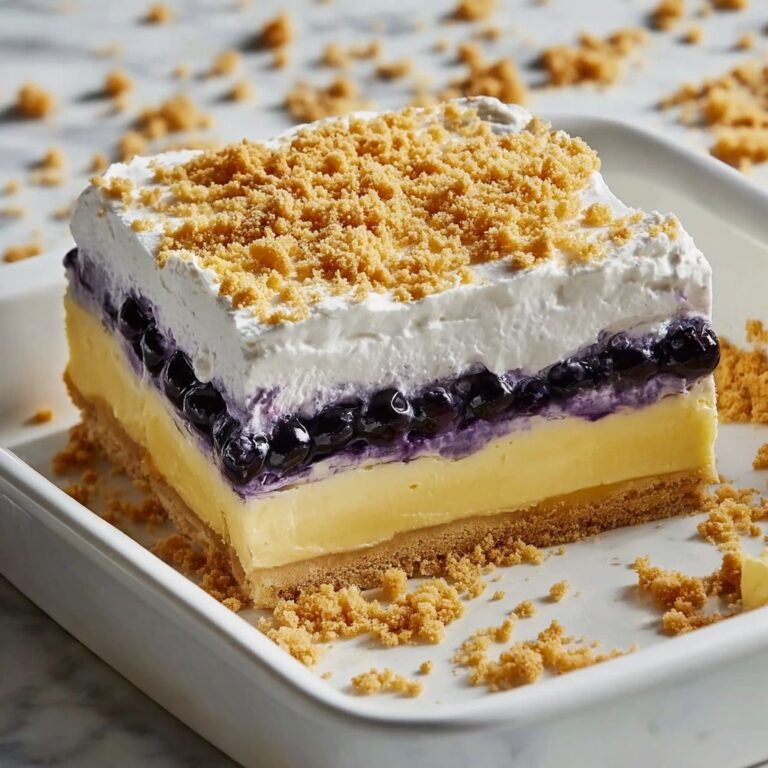 No Bake Lemon Blueberry Dessert Recipe