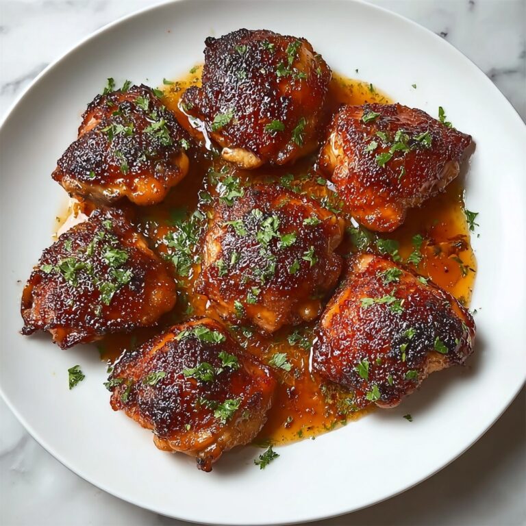 Honey Garlic Chicken Thighs Recipe