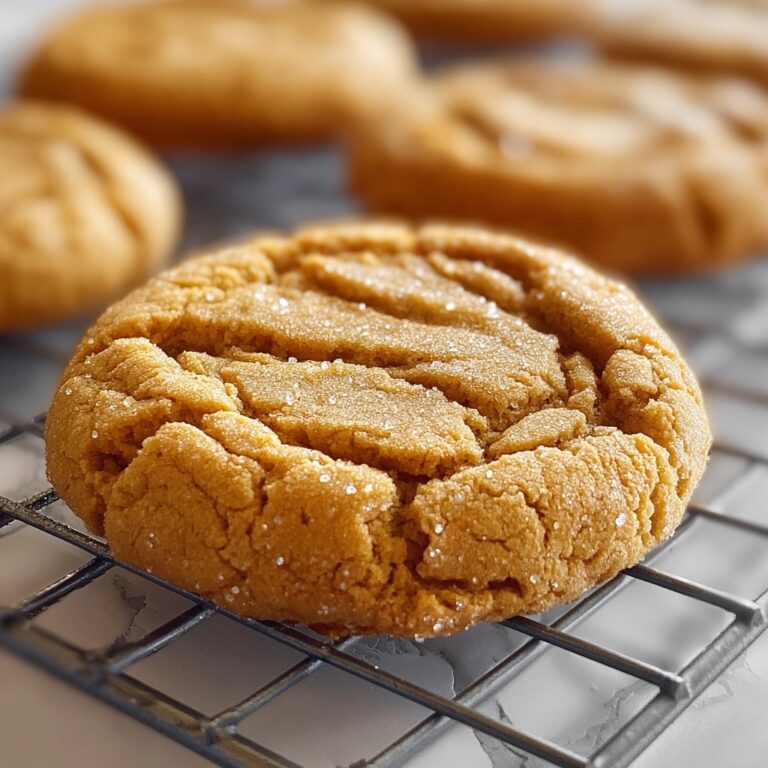 Thick and Chewy Peanut Butter Cookies Recipe